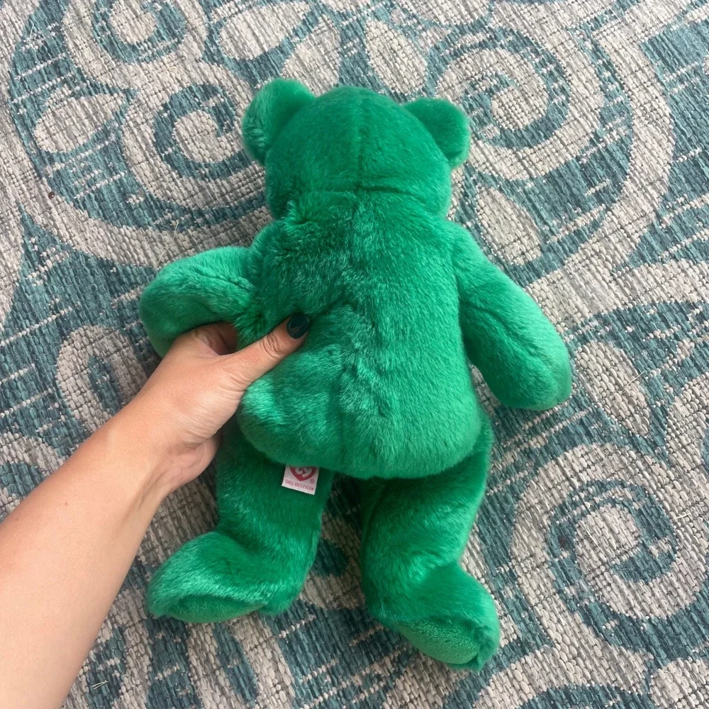 The Beanie Buddy ERIN Green Bear Shamrock St. Patrick's‎ Day 1998 - Size 14